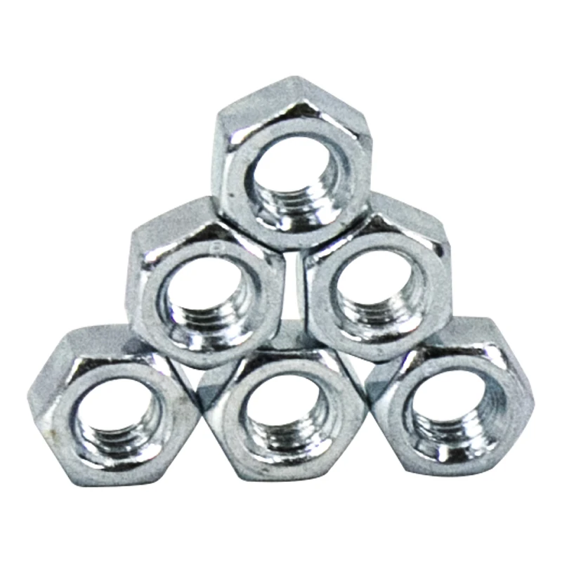 DIN934 Шестигранная гайка из углеродистой стали класса 4/6/8/10 M2-M16 м3 добыча полезных ископаемых медицинская очистка воды Белый Синий Цинк горячая распродажа