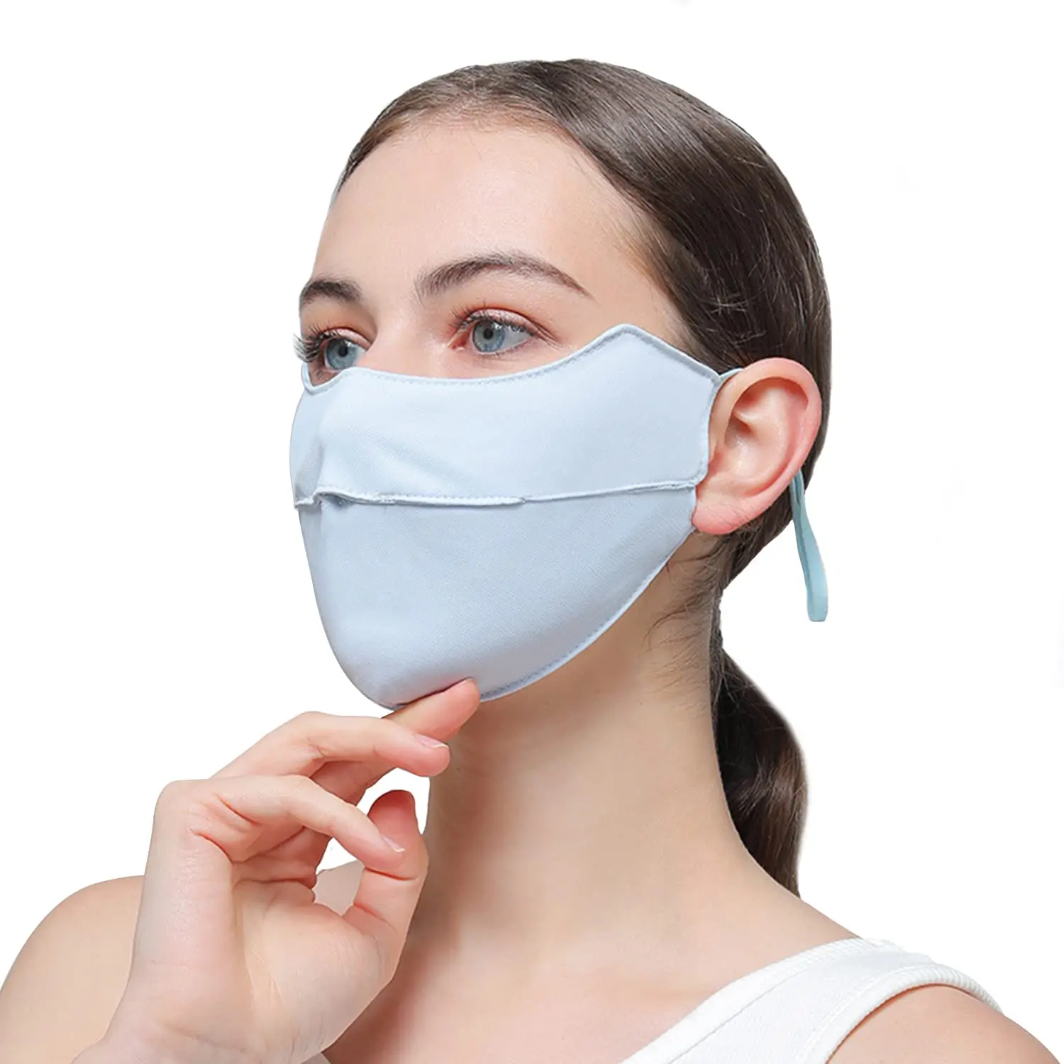 Washable Reusable ice sunscreen outdoor mask cool summer sun protector protection UV face mask