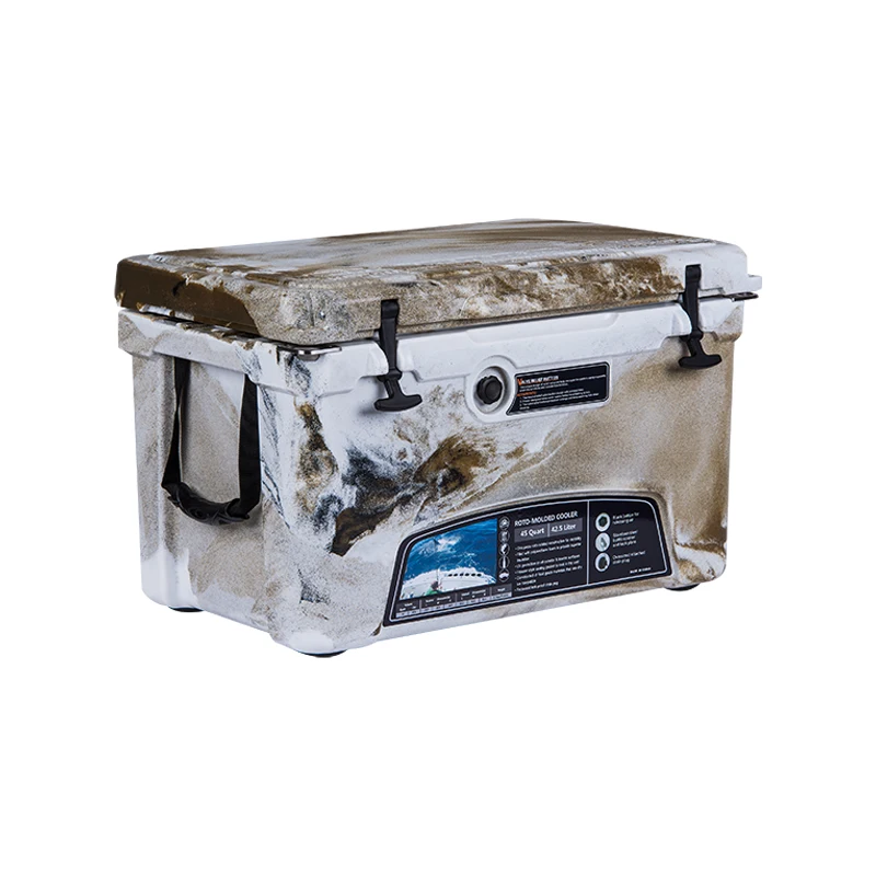 45QT Wholesale  Outdoor Camping Environmental Friendly Water Proof Cooler Box Square Ice Chest