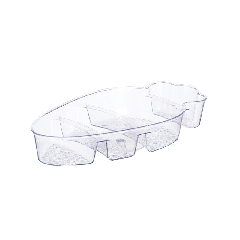 Simple fruit plate transparent candy dish pattern color fruit and vegetable dish plastic Transparent fruit dish