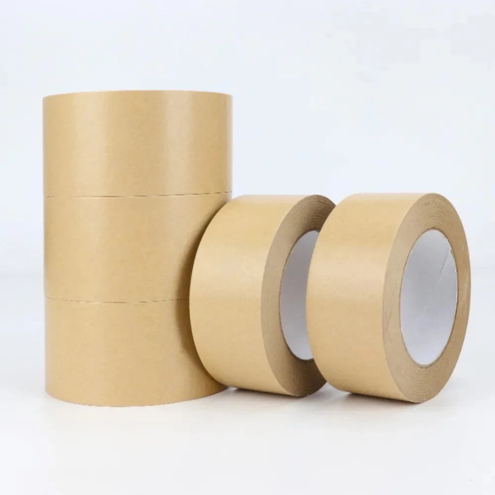 PD Custom Strong Durable Self Adhesive Writable Kraft Paper Packaging Paper Tape For Carton Sealing
