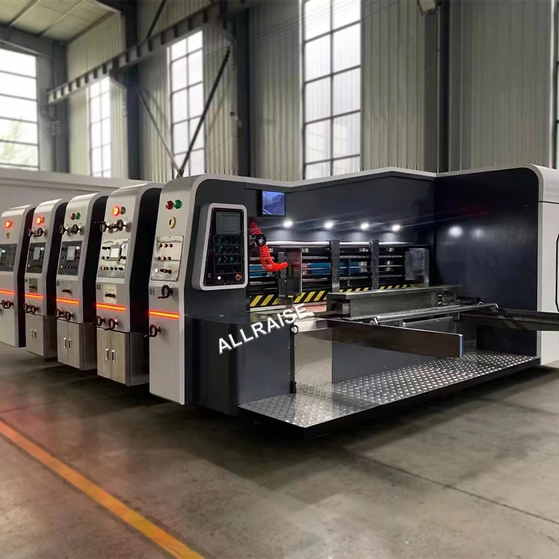 4 Color Logo Flexo Printer Print Printing Slotting Die Cutting Machine Carton Printing and Slotting Die-Cutting Processes