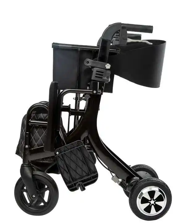 3 in 1Power Rollator Walker  Electric Wheelchair Transport Chair with Seat Multifunctional Walker-Driving Electric Scooter