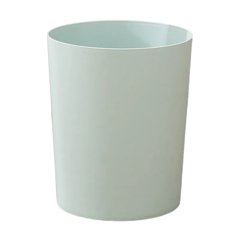 Round Large Open Top Trash Can Plastic Waste Bin Deskside Wastebasket Durable Garbage Can Recycling Bin for Bathroom Kitchen Bed