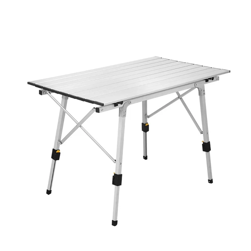 YILU портативный походный стол для пикника Регулируемый кемпинг алюминиевый складной стол