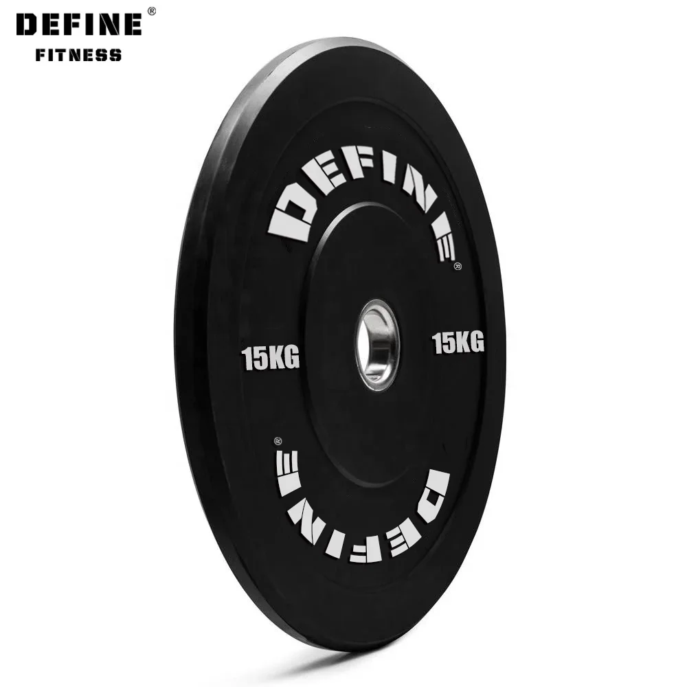 High Quality Custom Logo  Weight Plates Lifting Cheap Plates Rubber Bumper Plates Rubber Coated Weight Plates