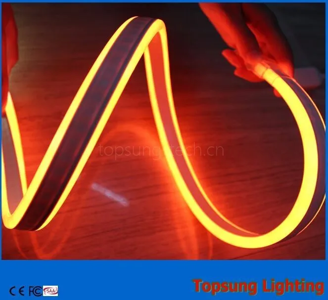50 метро rollo AC 230V Bi светодиодная полоса 8*18 мм оранжевая Неоновая Гибкая navidad luces para fiestas