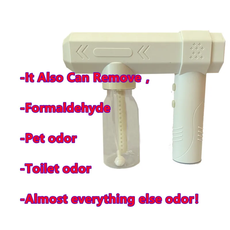 Factory Direct Sale Indoor O3 Spray machine Rechargeable Handheld Air Disinfection Self-Generated Disinfection Nano Spray Gun