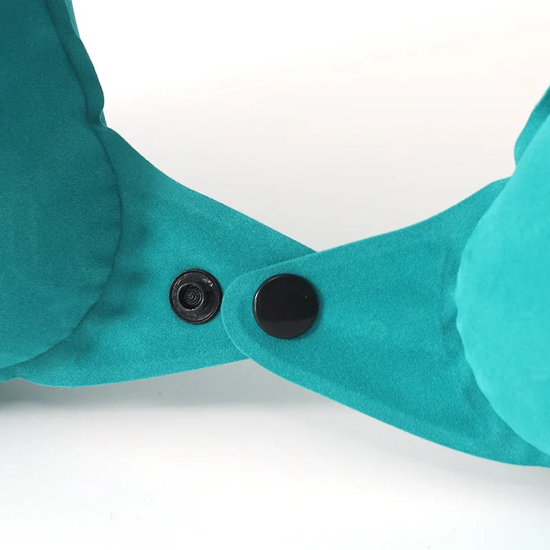 Wholesale Custom Logo Lightweight Travel Pillow Inflatable U Shape Pillow Comfortable Car Headrest Inflatable Travel Pillow