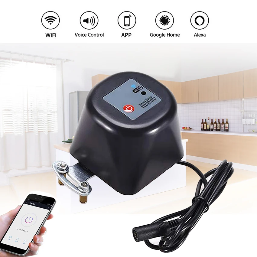 LTIOT Zigbee WiFi Smart Home Automation System Waterproof Water gas valve Wireless Support Voice Control smart Security Device