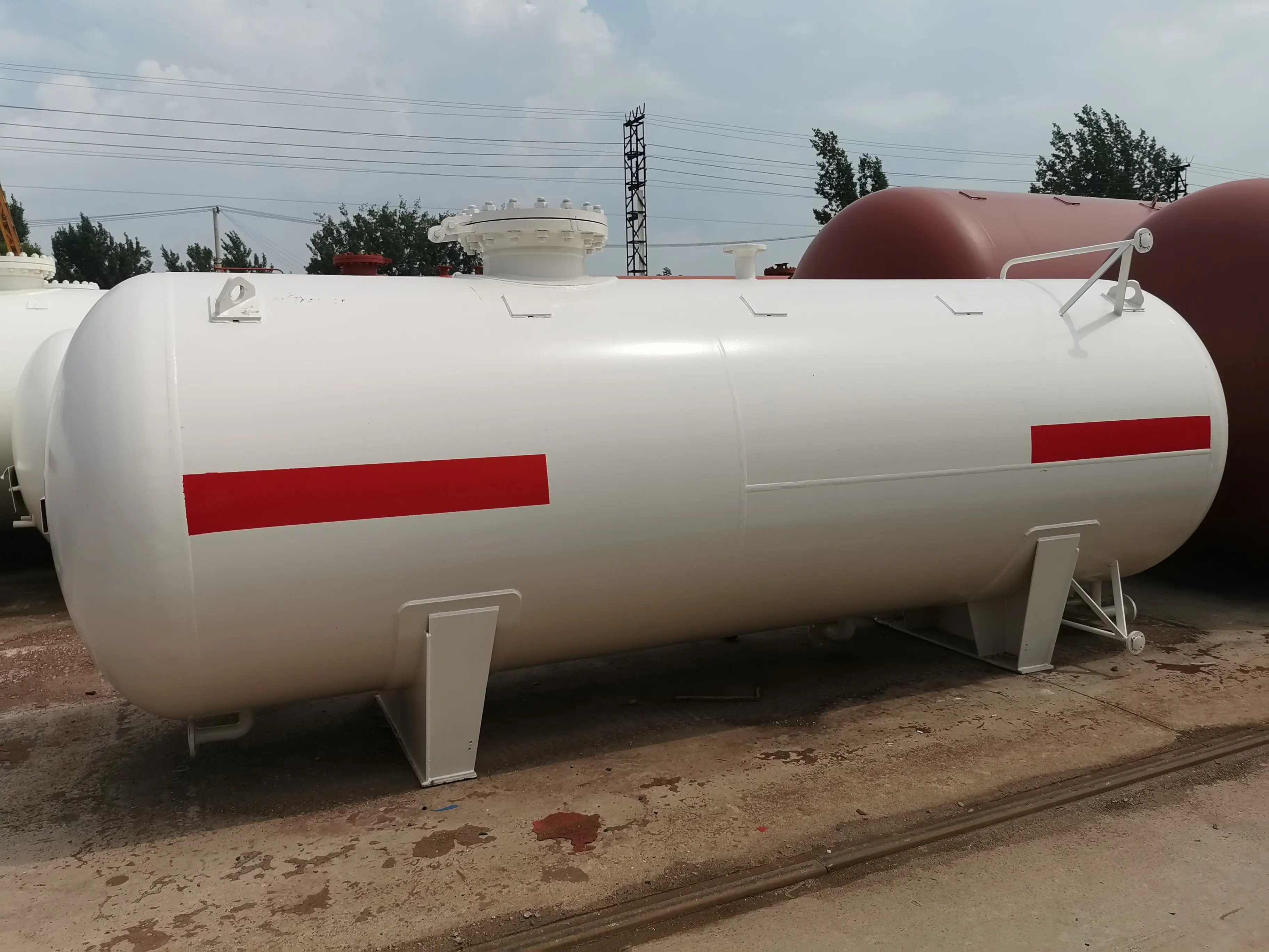 High Quality 20 M3 LPG Gas Storage tank for and Fuel Stations Sale