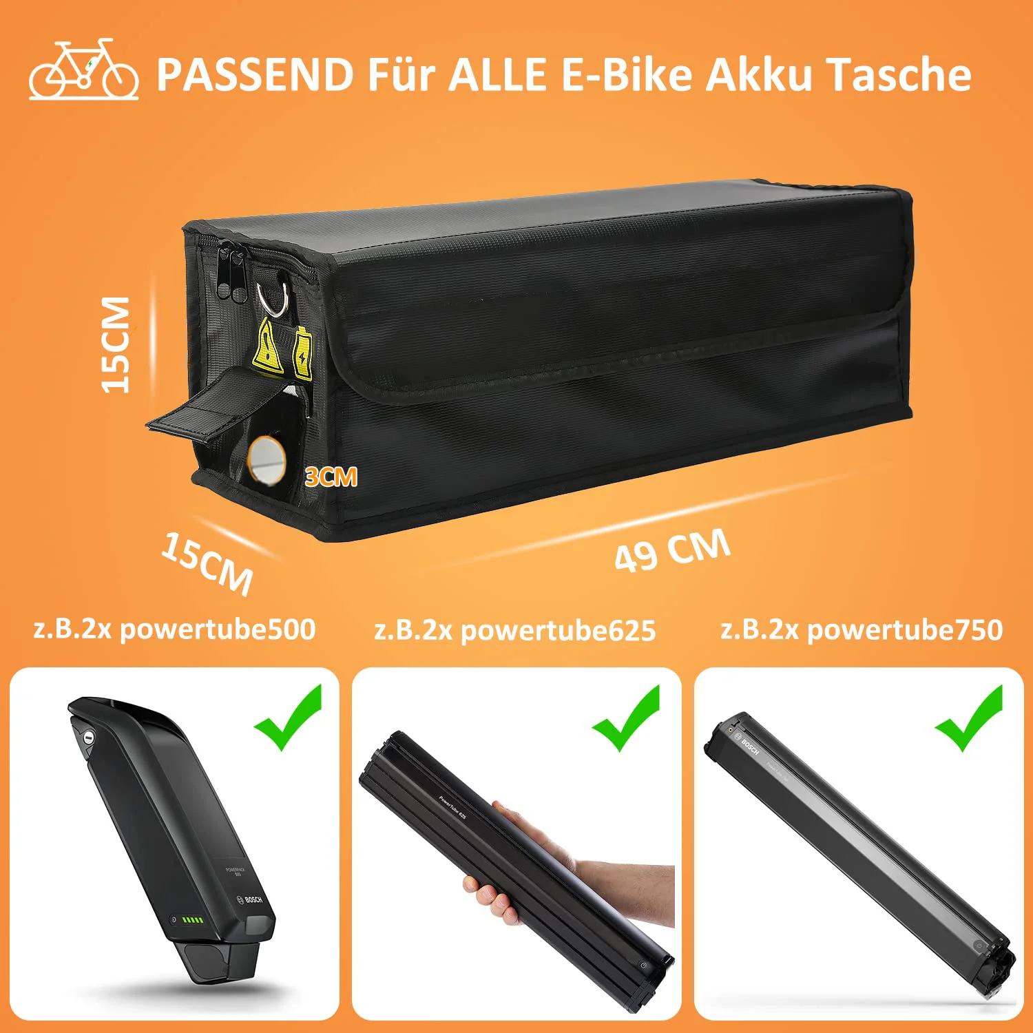 QQgift 2024 New OEM Custom Fireproof Waterproof Explosion Proof Durable Large Storage High Quality Charging Battery Cable Bag