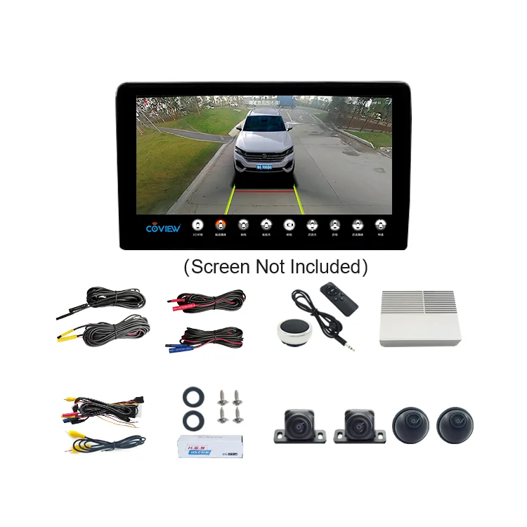 360 Panoramic Camera AHD 720P 1080P Full Color Image Bird View Left Right Front Rear Cameras For Car GPS Stereo Radio Player