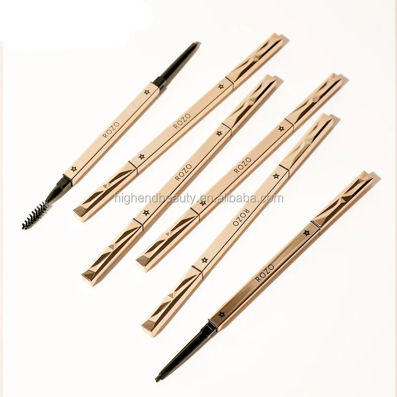 2021 new style auto eyebrow square copper luxury eye brow pen (1600149326492)