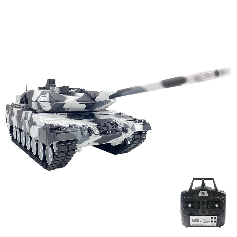 COOLBANK 1/16 Scale German Leopard2A6 Military Model Battle RC Tank With Smoke Sound 2.4Ghz Remote Control Tanks Hobby Gifts DIY