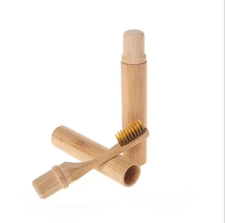 wholesale custom Biodegradable Eco Friendly Black Soft kids children travel folding bamboo toothbrush replacement head