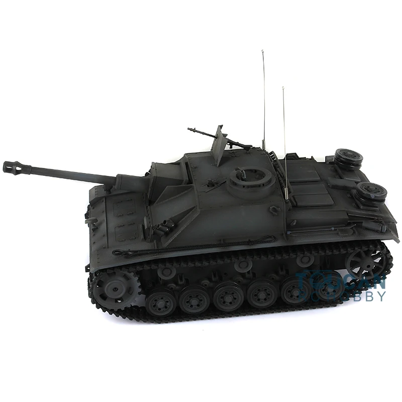 Heng Long 1/16 7 0 заказной Stug III RTR Радиоуправляемый FPV бак 3868 металлические гусеничные колеса Тукан готов к работе TH17436-ali6