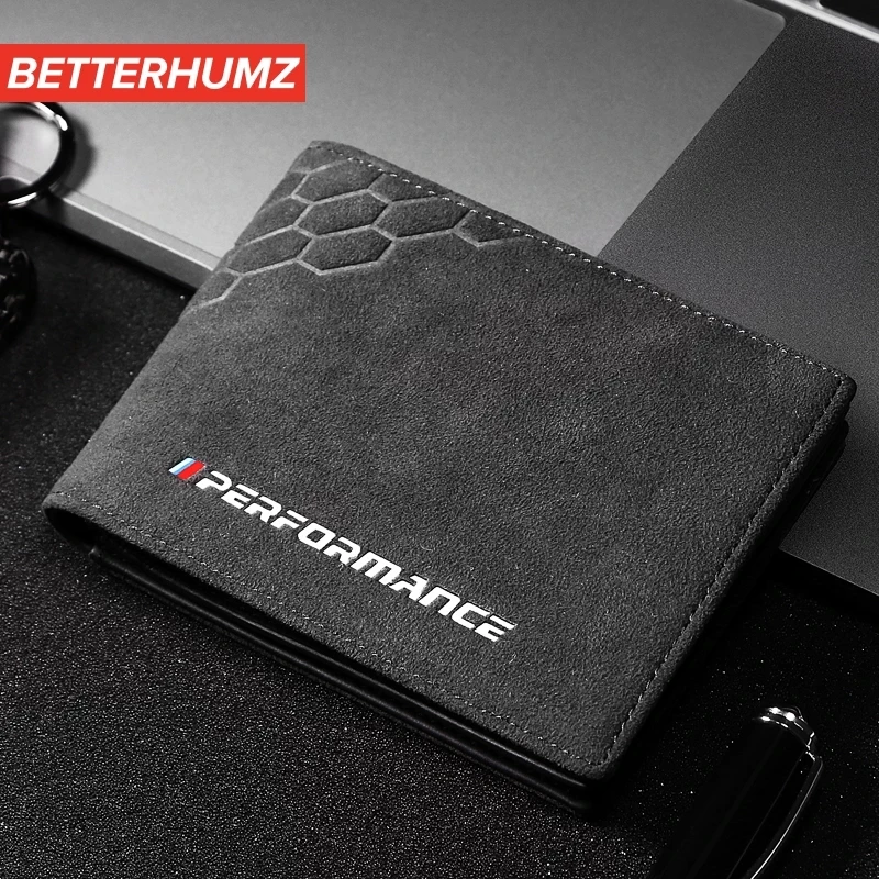 Футляр для кредитных карт Betterhumz из замши и алькантары с RFID-блокировкой BMW E90 F20 F30 F10 мужской женский кошелек