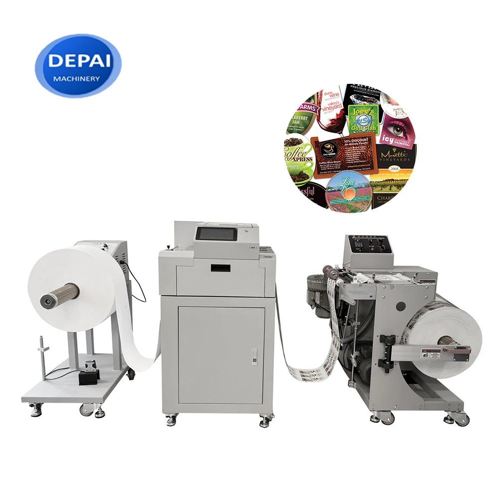 Roll to Roll Digital Color Waterproof Label Inkjet Printer Printing Machine