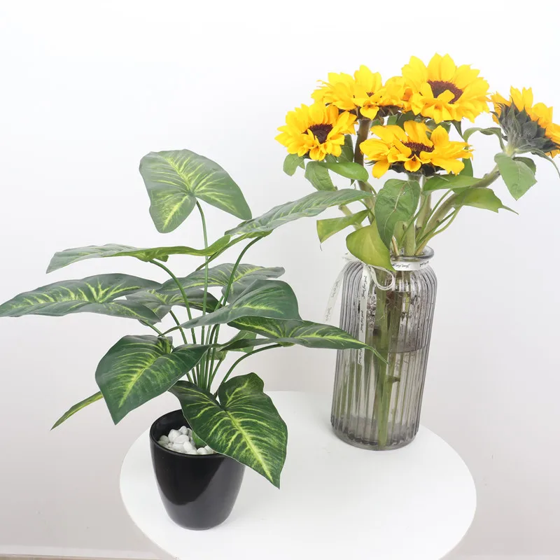 garden landscaping Bonsai Plant Artificial Monstera Evergreen Potted Tree For Decoration