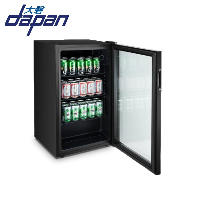 85 Liter Beer Refrigerator Cooler Can Store Cooling Mini Beer Fridge with Glass Door