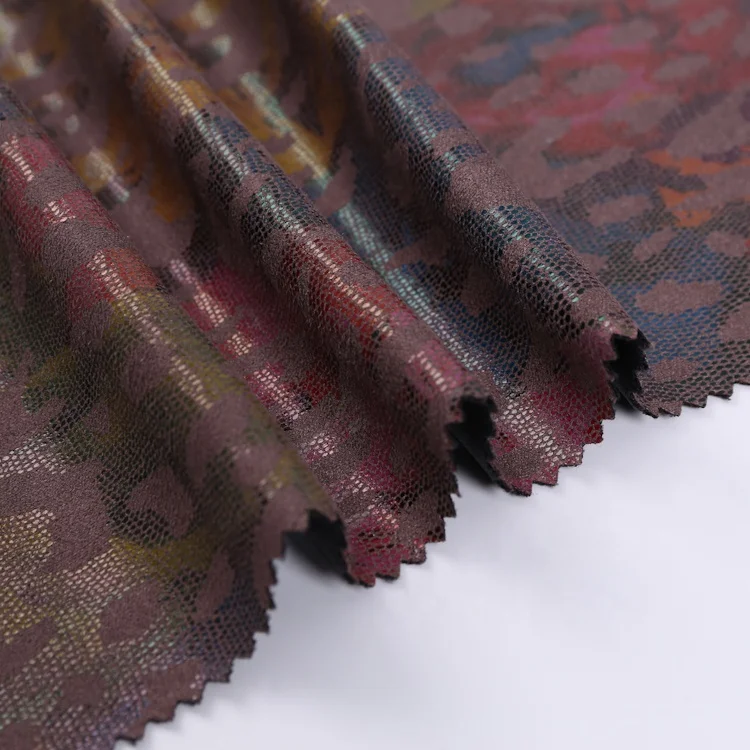 Женская замшевая ткань под заказ с принтом в виде змеиной кожи