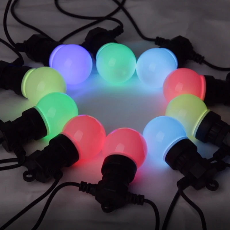 Bulb String Light Holiday Outdoor Waterproof LED Camping Lights For Courtyard Patio Christmas Gatherings Valentine