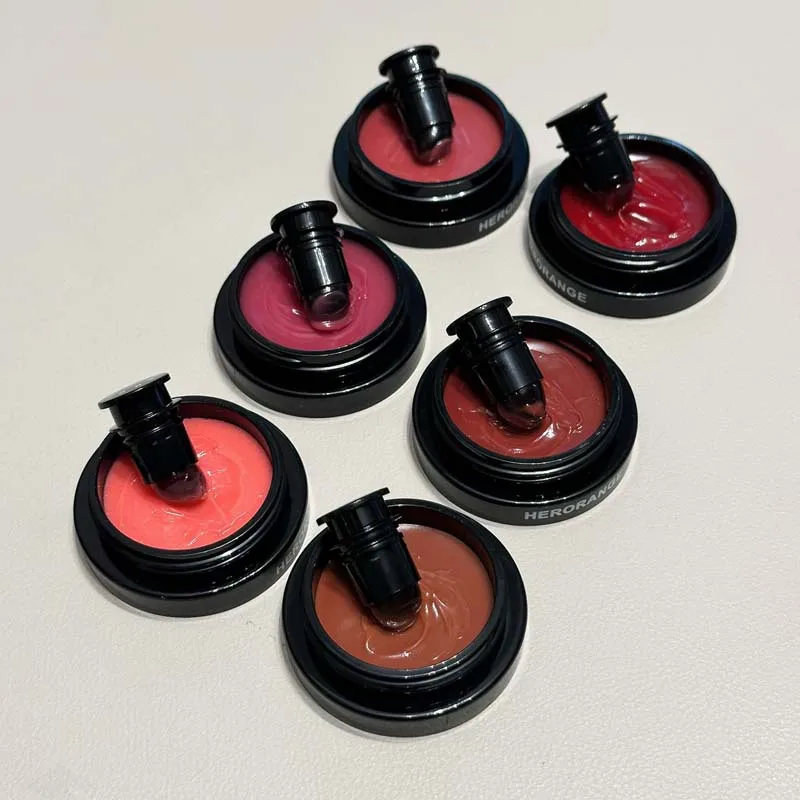 HERORANGE Clear Berry Lip Ointment Tonifying Lips Plump Moisturizing Nourishing 6 Colors Mirror Solid Lip Gloss