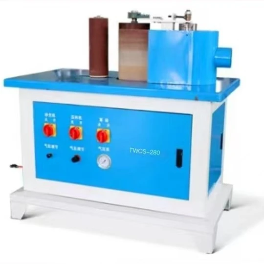 Low price sale profiled curve straight line wood sander up and down moving abrasive belt polishing machine