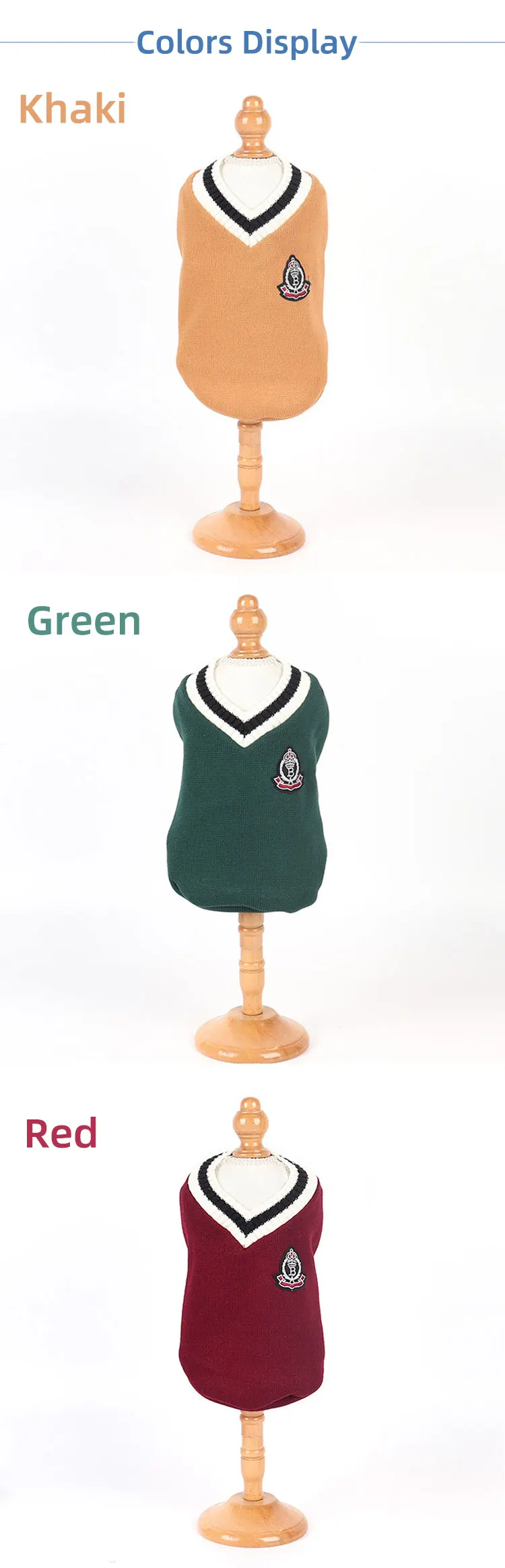 Wholesale Designer Classic Cable Knit Pet Dog Jumper Sweater Clothes