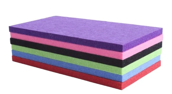 Manufacturer wholesale polyester fiber sound-absorbing board thickened acoustic felt wall panel