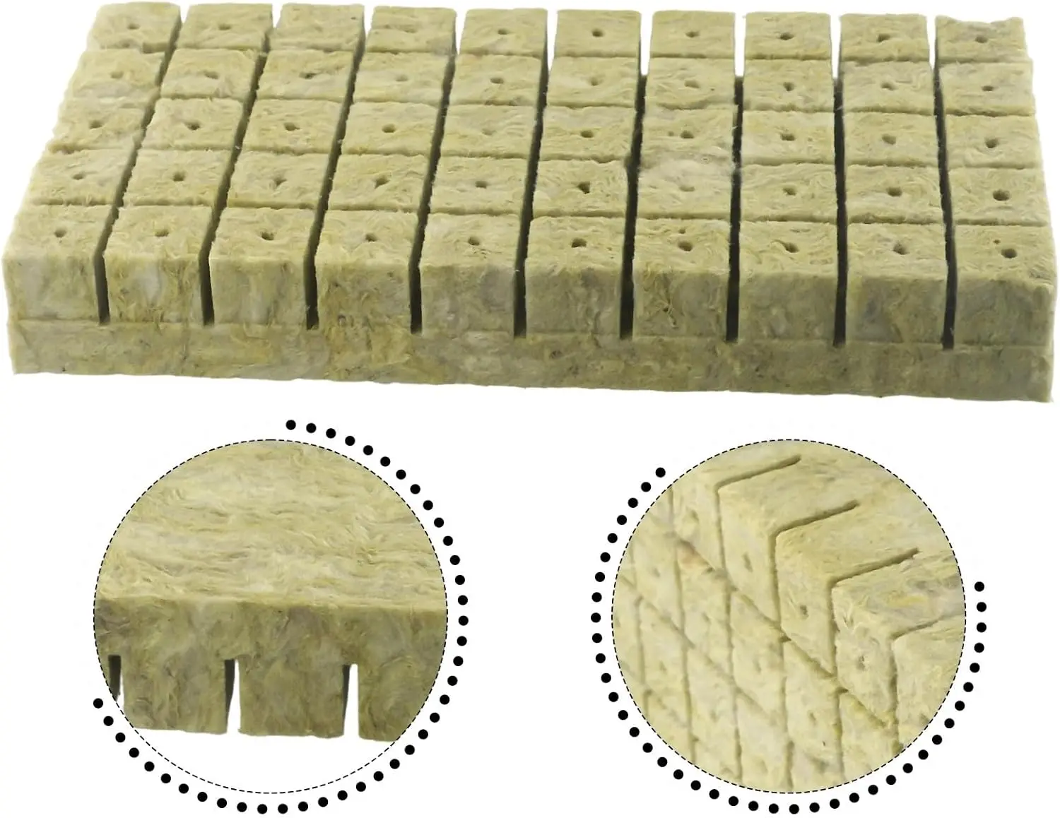 E39 Hydroponic Instead Of Netpots Cocopeat Clone Seed Starter Hydroponic Growing Systems Rock Wool Cubes Hydroponic Rock Wool