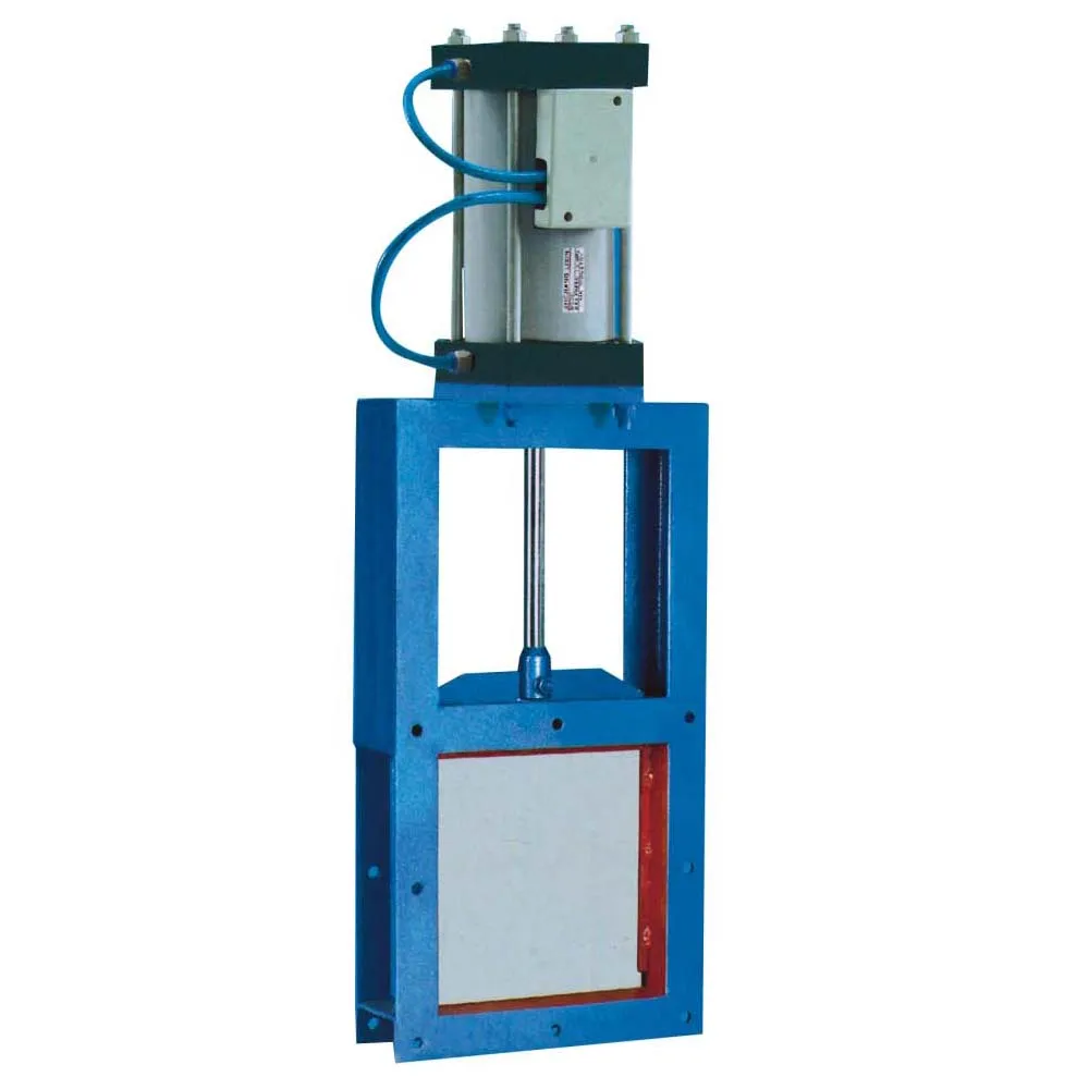 stainless steel/carbon steel electric actuator operated DN200 knife gate valve for paper-making water treatment