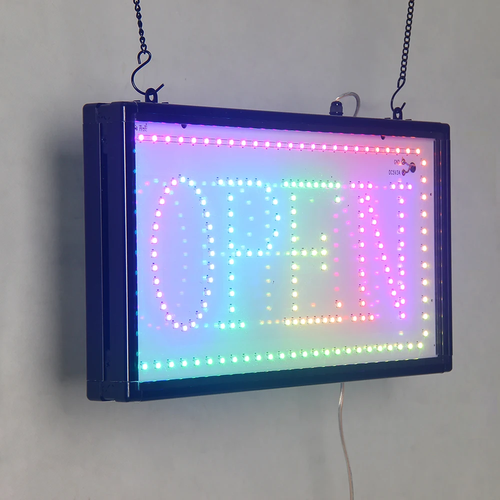 Смарт-приложение светодиодная открытая вывеска RGB