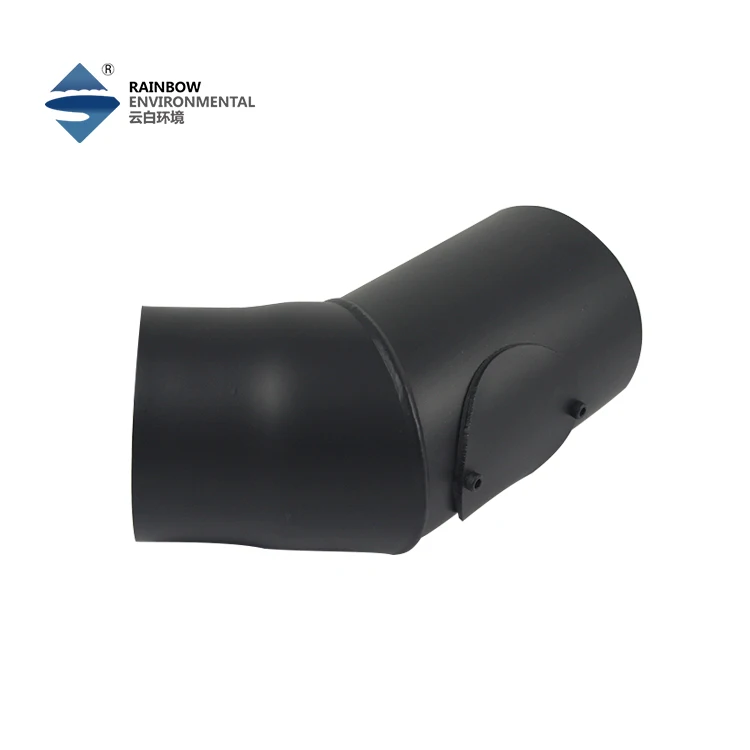 Customized black   carbon steel 45 degree elbow with cleaning door for wood stove  pipe