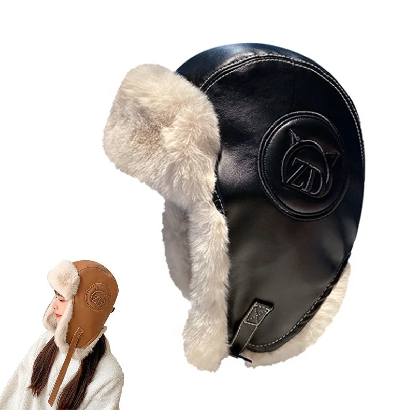 X&Y Fashion Warm Earflaps Hat Winter Bucket Cycling Biking Storm Trooper Aviator Thickened Winter Russian Ushanka Lei Feng Hat