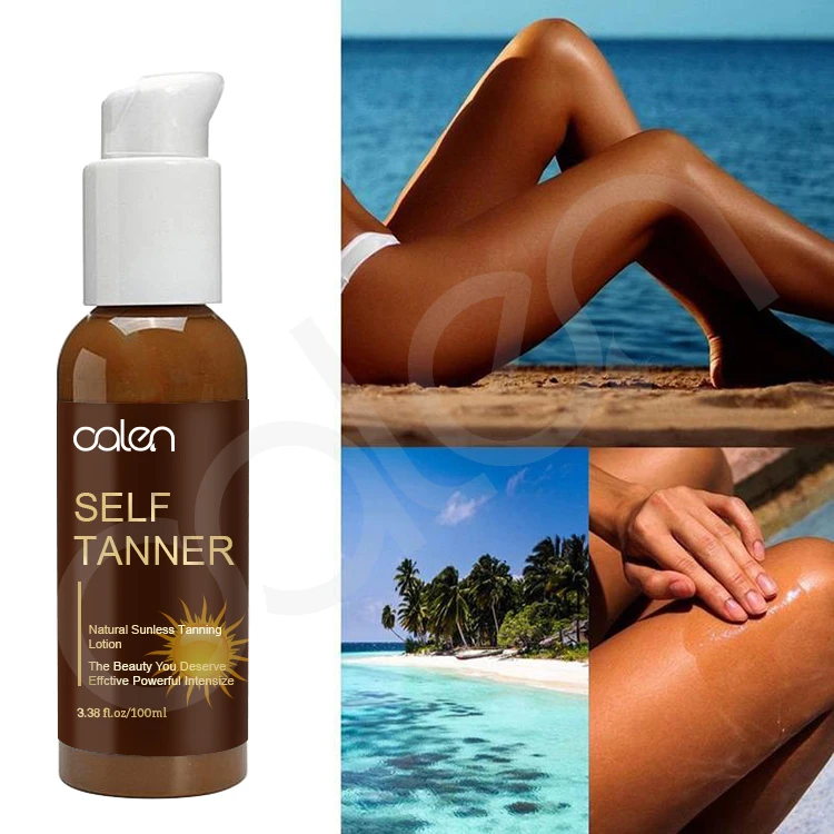 Private Label OEM Natural Glow Self Tanner Sunless Protect Bronzing Sun Organic Tanning Lotion