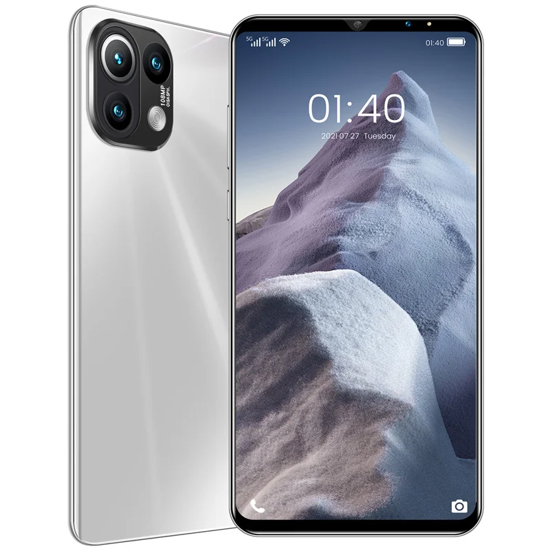 6.1 Inch Full Screen RAM 16GB+ROM 512GB Dual Sim Nano Sim Card 5G Android Mobile Phones Small Cell Phones Smartphone