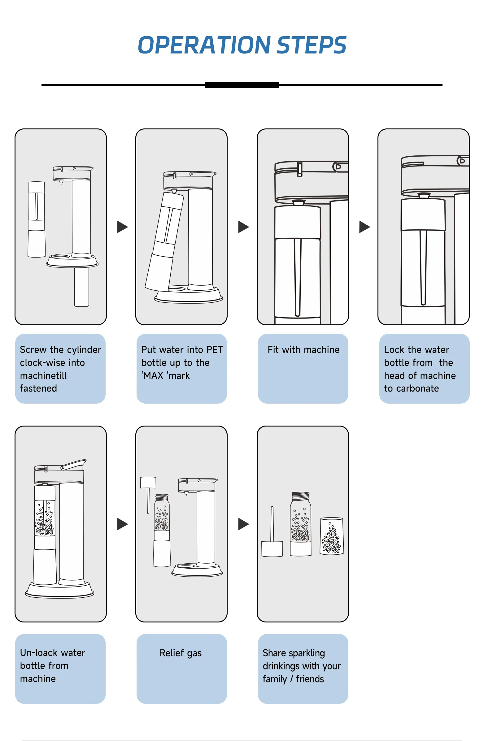 2024High End Stainless Steel Soda Maker Metal Body Sparkling Anything Fashion Carbonated Water Machine Making DIY Beverage Maker