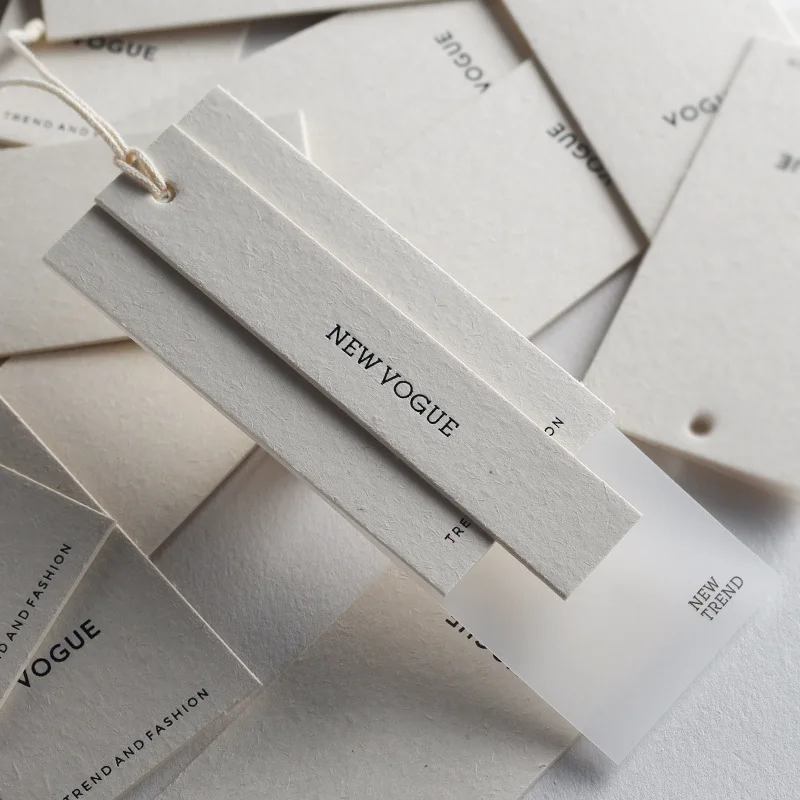 Factory Customized luxury Clothing brand logo Paper hanging tags for clothes Jeans shoe hanging tags Swing Price tags