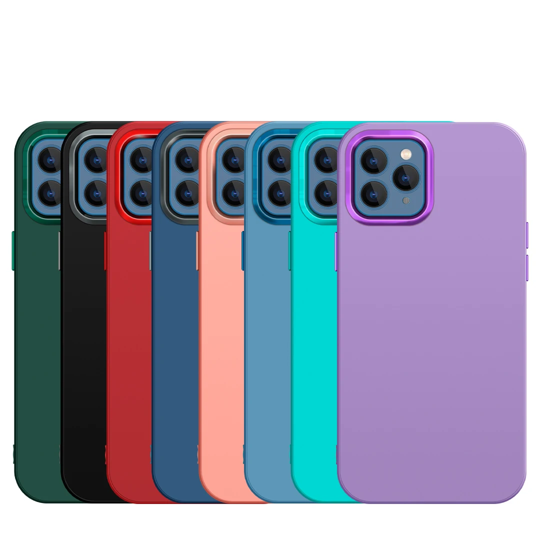 Wholesale Factory Price tpu sublimation lens protector solid color phone case for VIVO