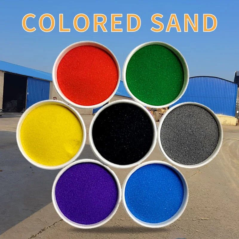 Colorful white sand, painting grade color sand, colored sand for sale