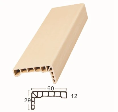 Promotional top quality waterproof frame line door wpc architrave
