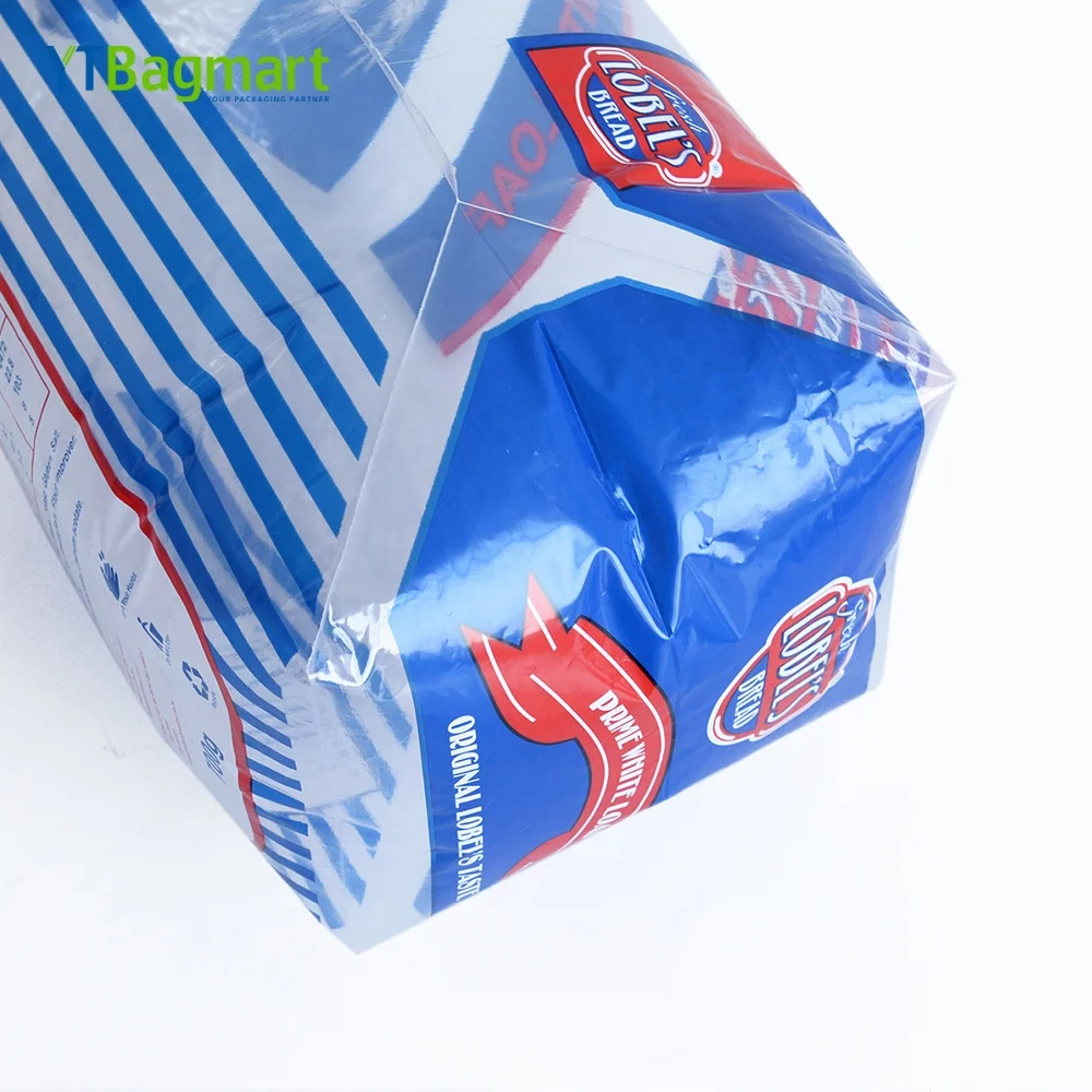 Custom Logo Printed Bakery Packaging Micro Perforated Wicket Bag Plastic Wicket Bread Bag