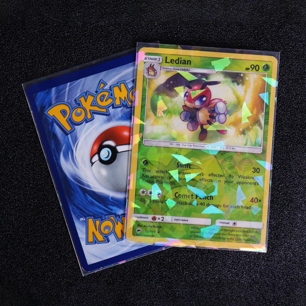 New Arrival 1000PCS HOLOGRAM CARD SLEEVES, holographic card sleeves for Poke mon cards