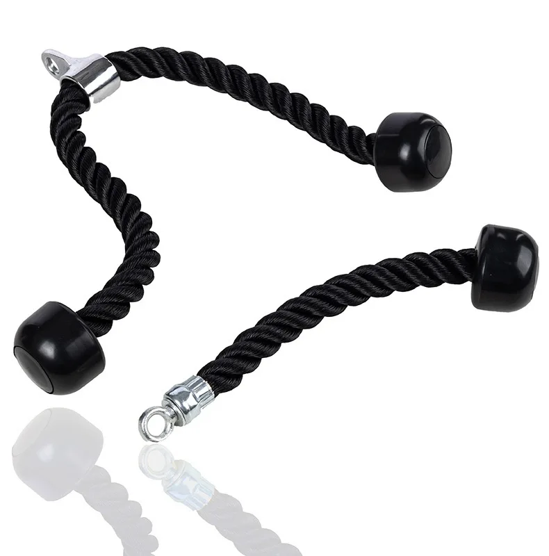 High Pull Down Sitting Rowing Pull Rod Fitness  Heavy Duty Pull Down Fitness Training Nylon Single Grip Tricep Rope