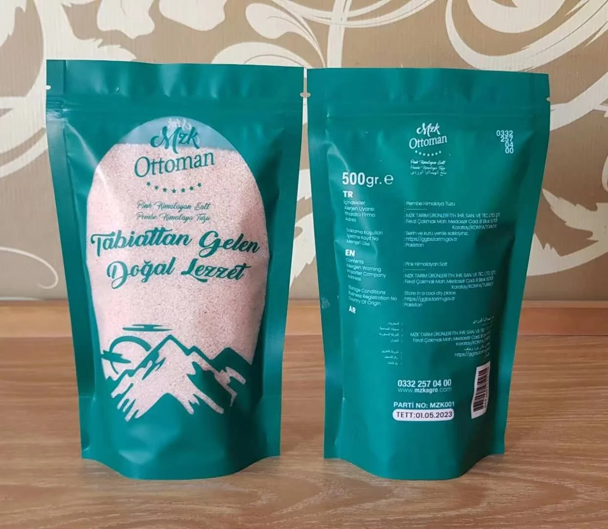 Stand up salt  sugar PET PE packaging pouch plastic zipper bag