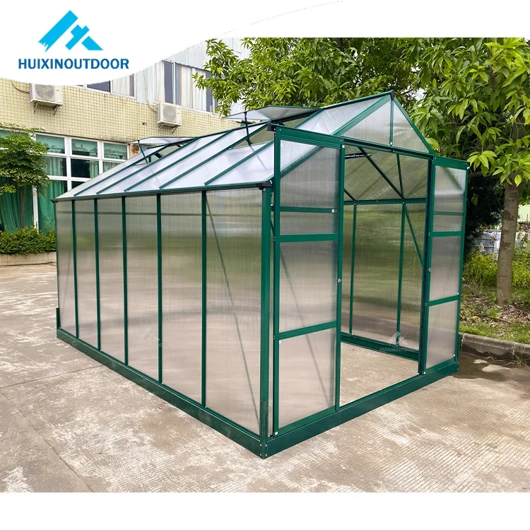 Aluminium Polycarbonate Hexagonal Greenhouse Home For Sale  Guangzhou Modular Greenhouse Polycarbonate Kit