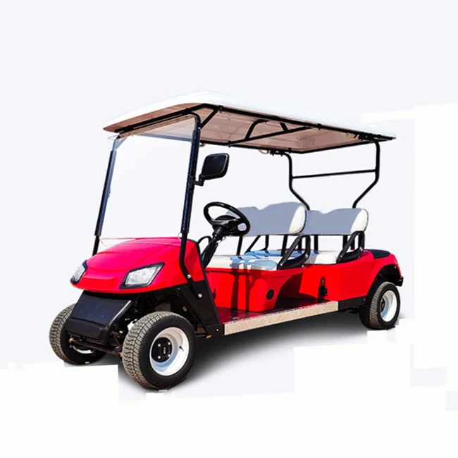 Manufacturers provide high-quality 4-seater green Electric golf carts 4-seater electric club carts