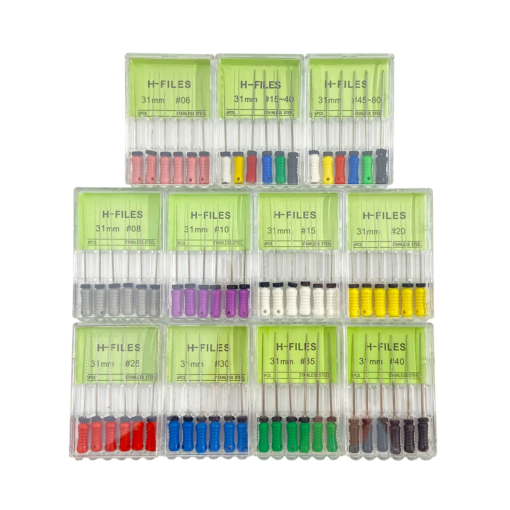 Hot selling endo files stainless steel H-flies root canal files reamer